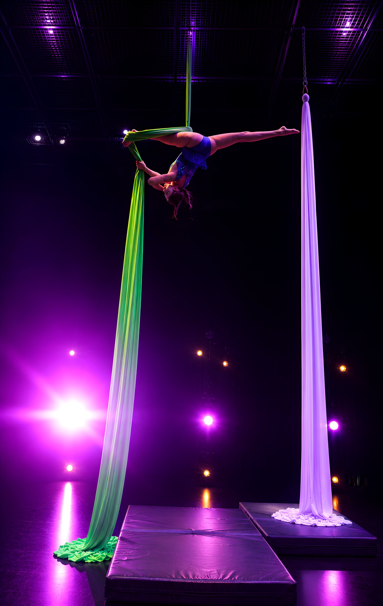Vanessa Guzmán aerial silks performance